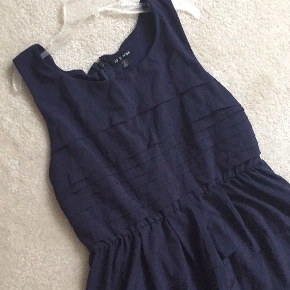 As U Wish Pleated Cocktail Dress